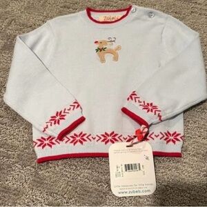 Zubels - Reindeer Sweater - NWT